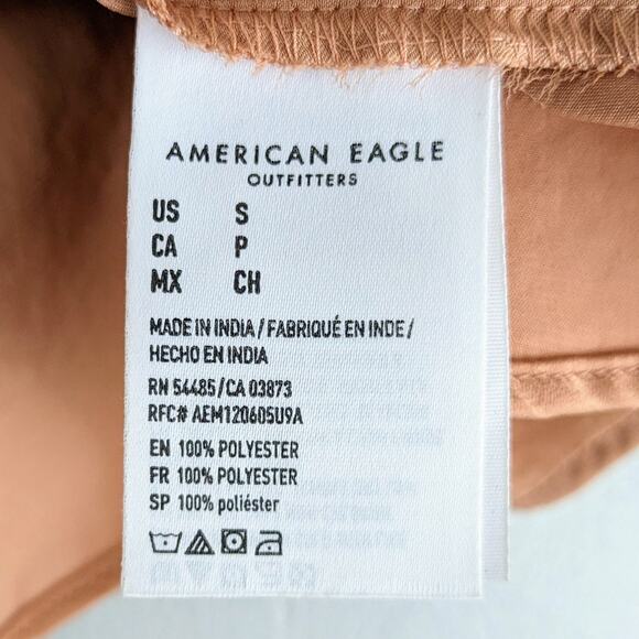 AMERICAN EAGLE Peach Cami Crop Top Size Small - Picture 5 of 9